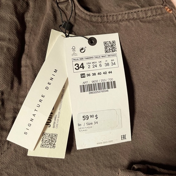 brown jeans from zara - Picture 3 of 5